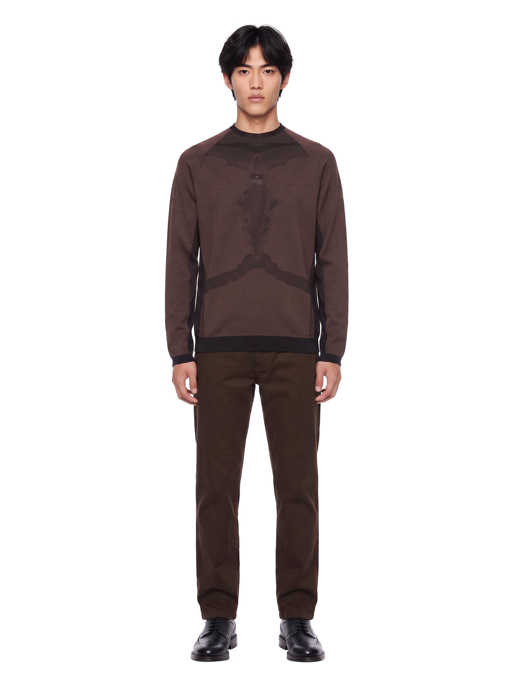 Maglione latitude veil in marrone 