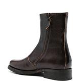 Stivali in pelle camion in marrone 