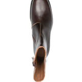 Stivali in pelle camion in marrone 