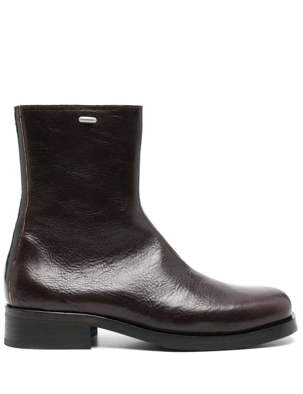 Stivali in pelle camion in marrone 