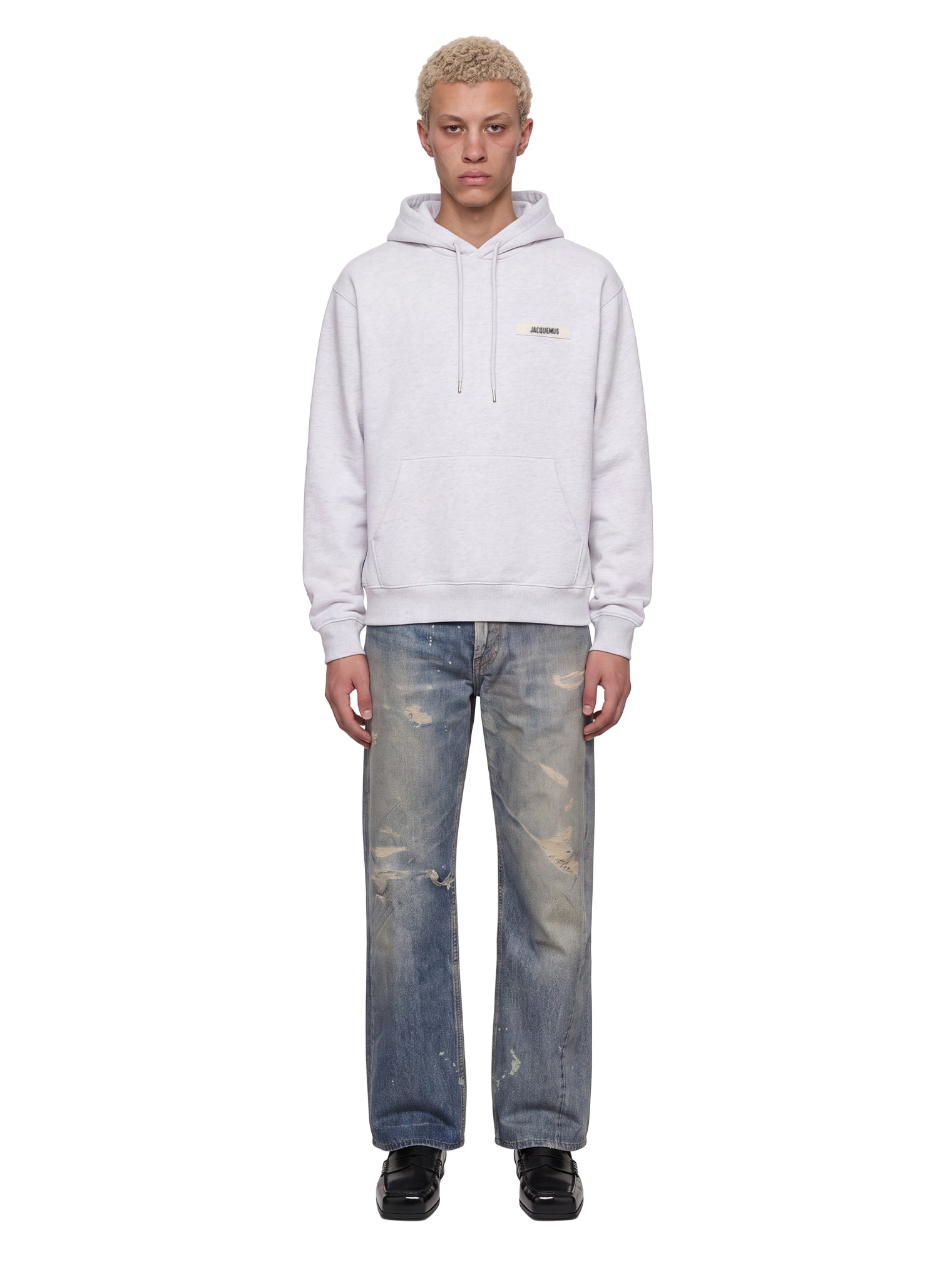 Jeans Third Cut con effetto vissuto in blu 