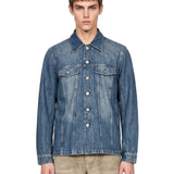 Giacca Shackle in denim blu 