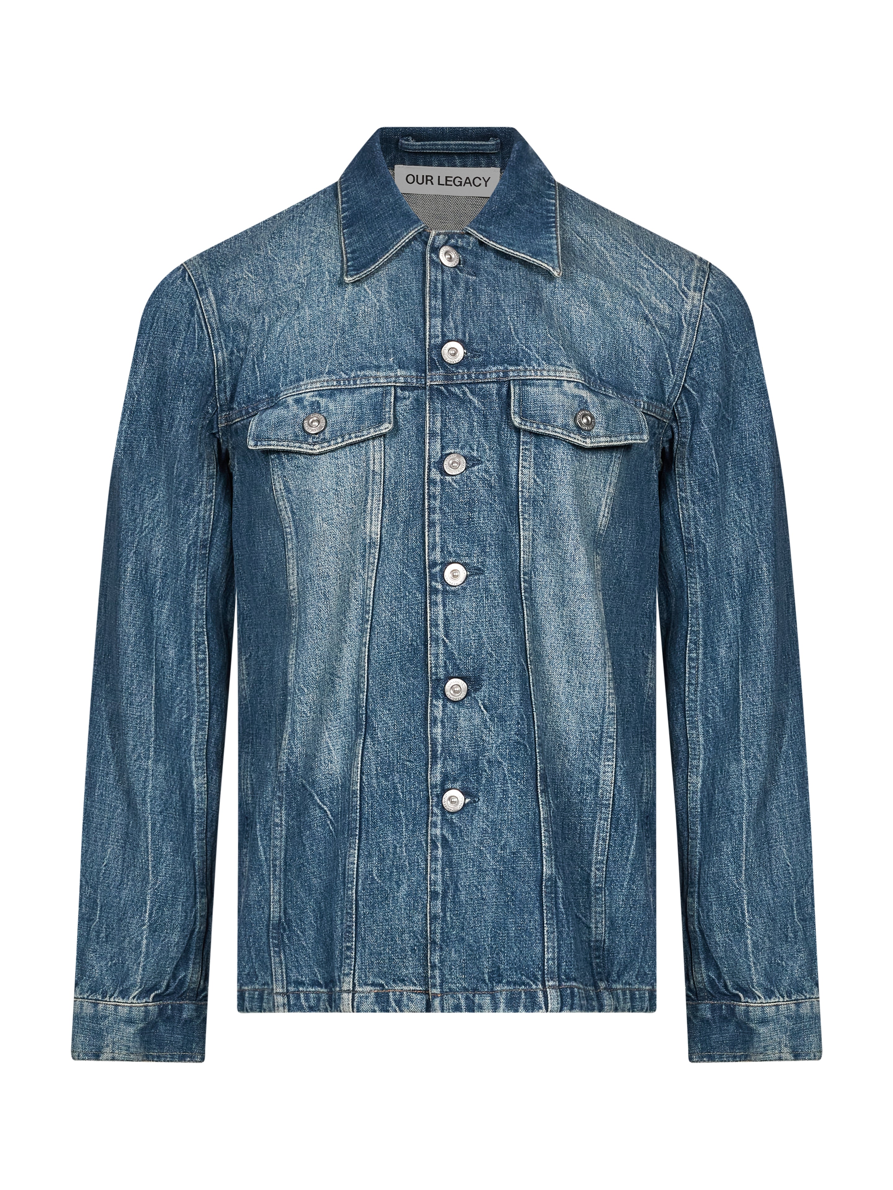 Giacca Shackle in denim blu 