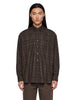 Camicia a quadri borrowed in marrone
