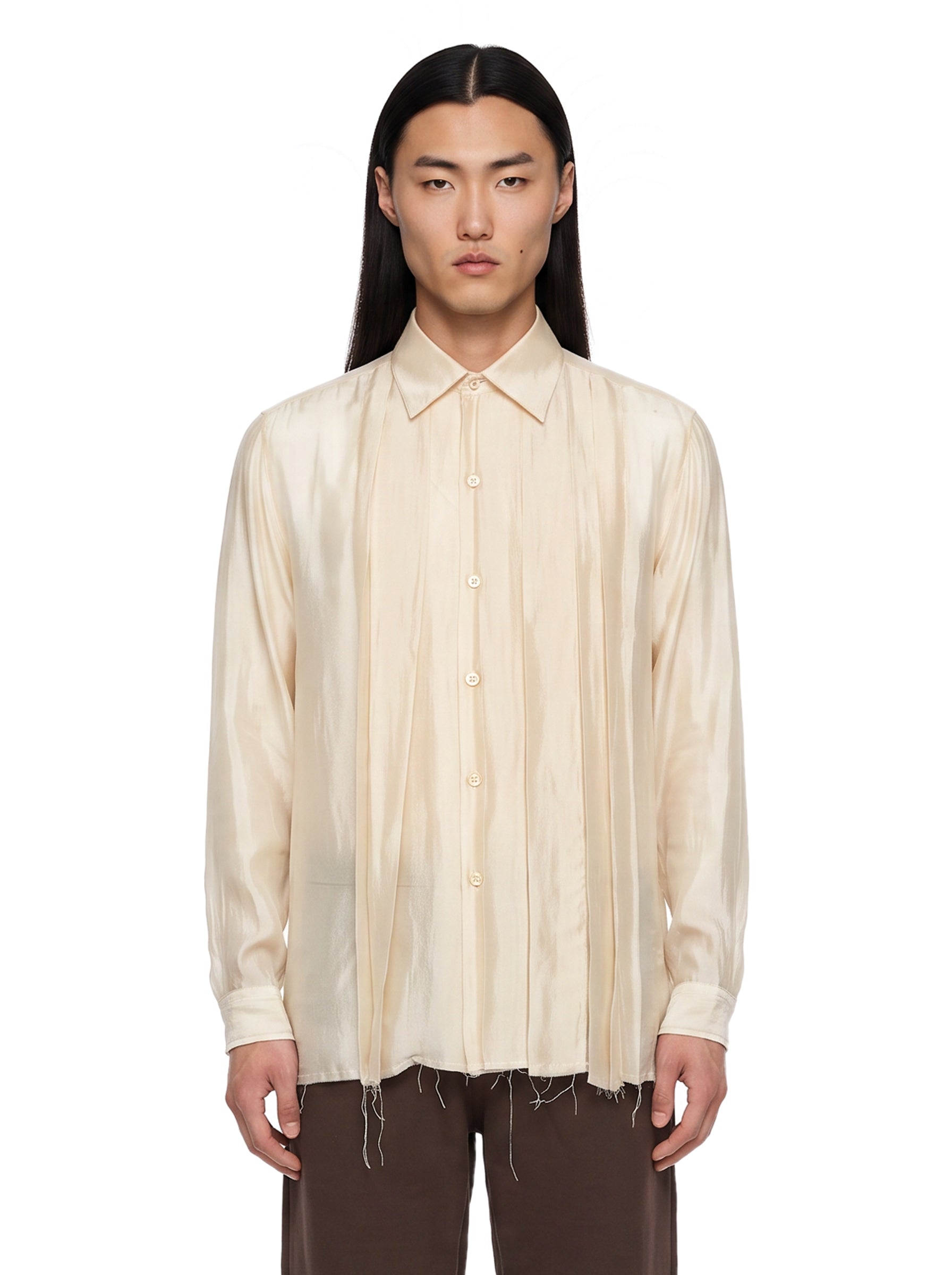 Camicia tuxedo Every in avorio 