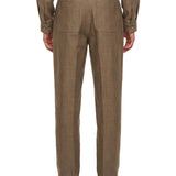 Pantaloni a gamba dritta in marrone 
