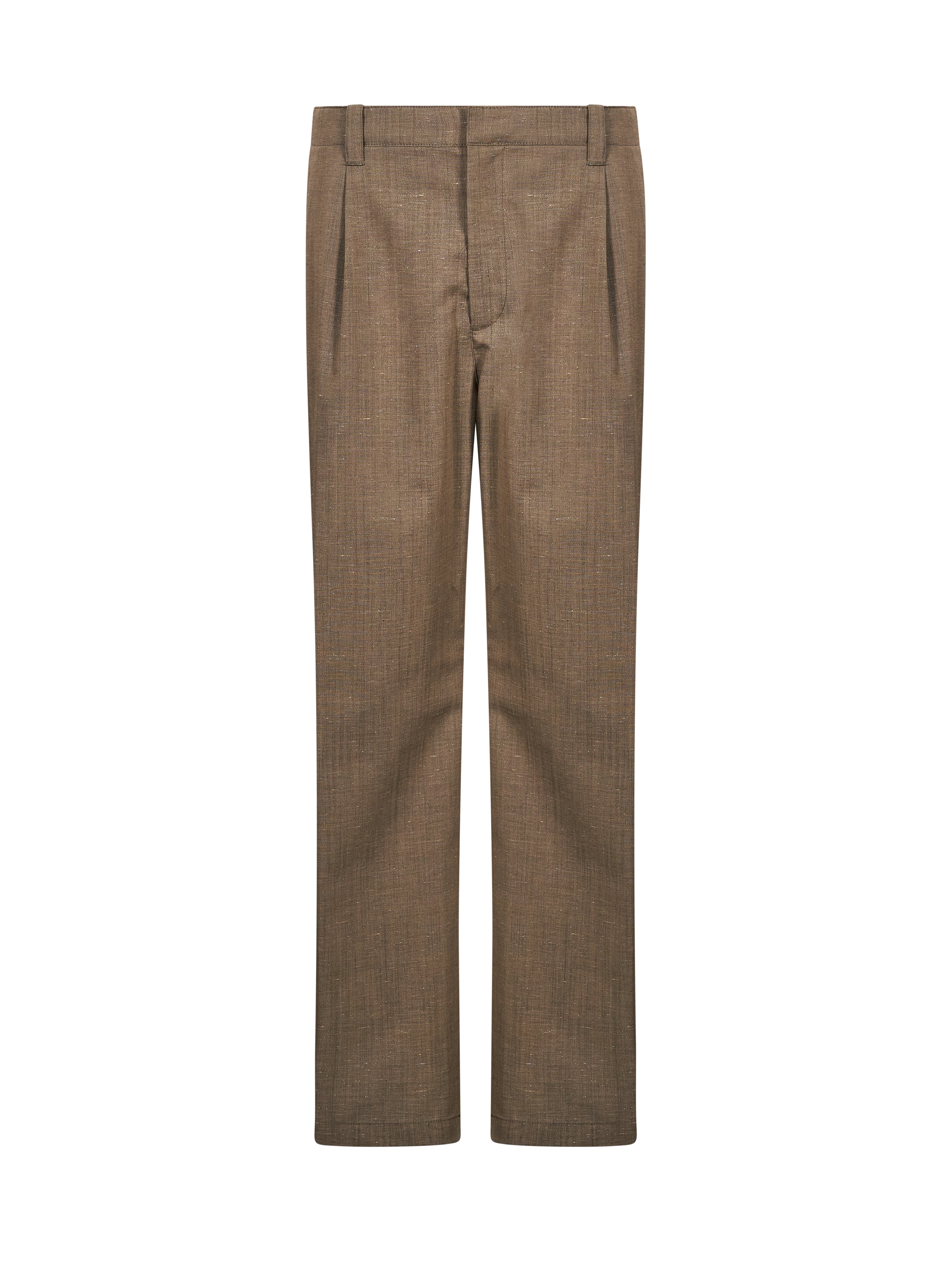 Pantaloni a gamba dritta in marrone 