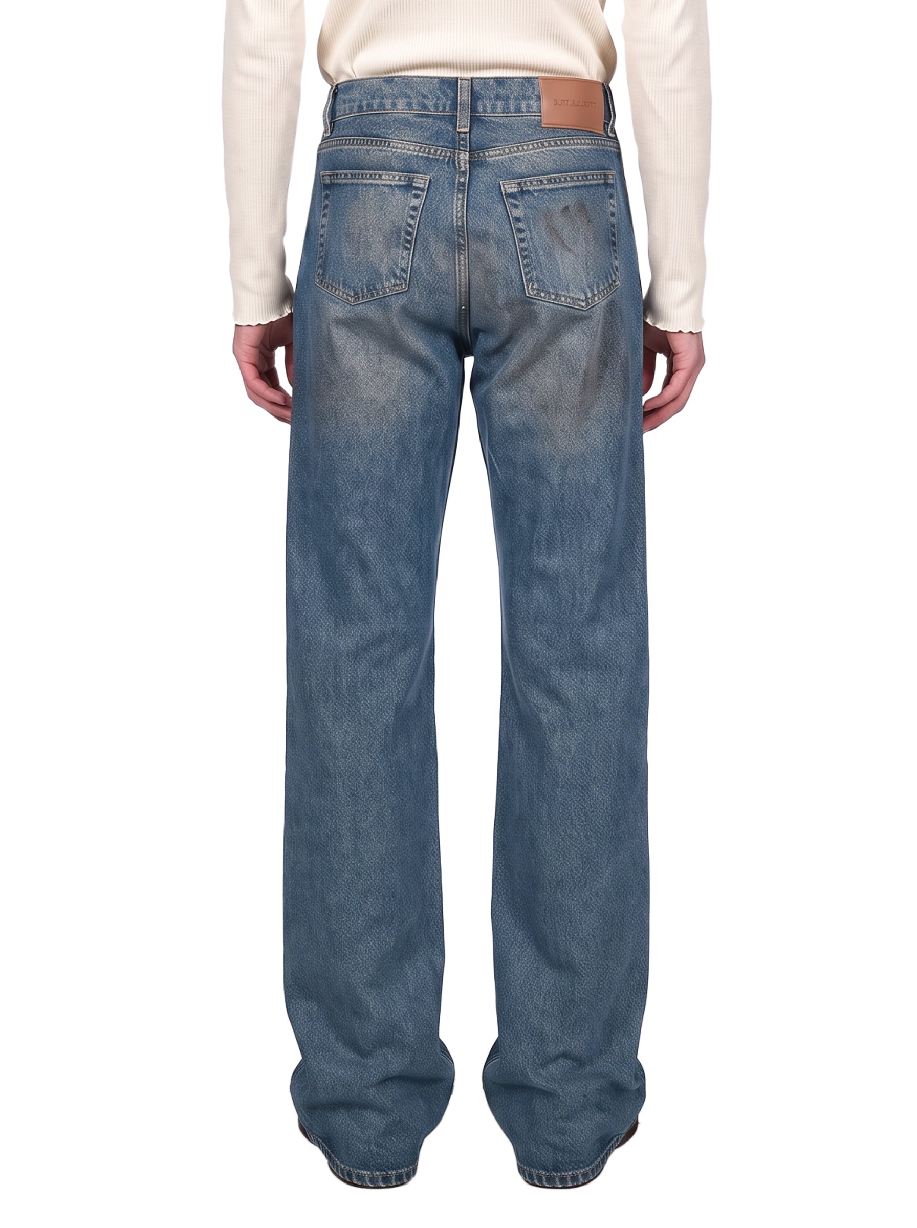 Jeans a gamba dritta Carlson Cut in blu 