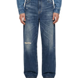 Jeans a gamba ampia Vast Cut in blu 