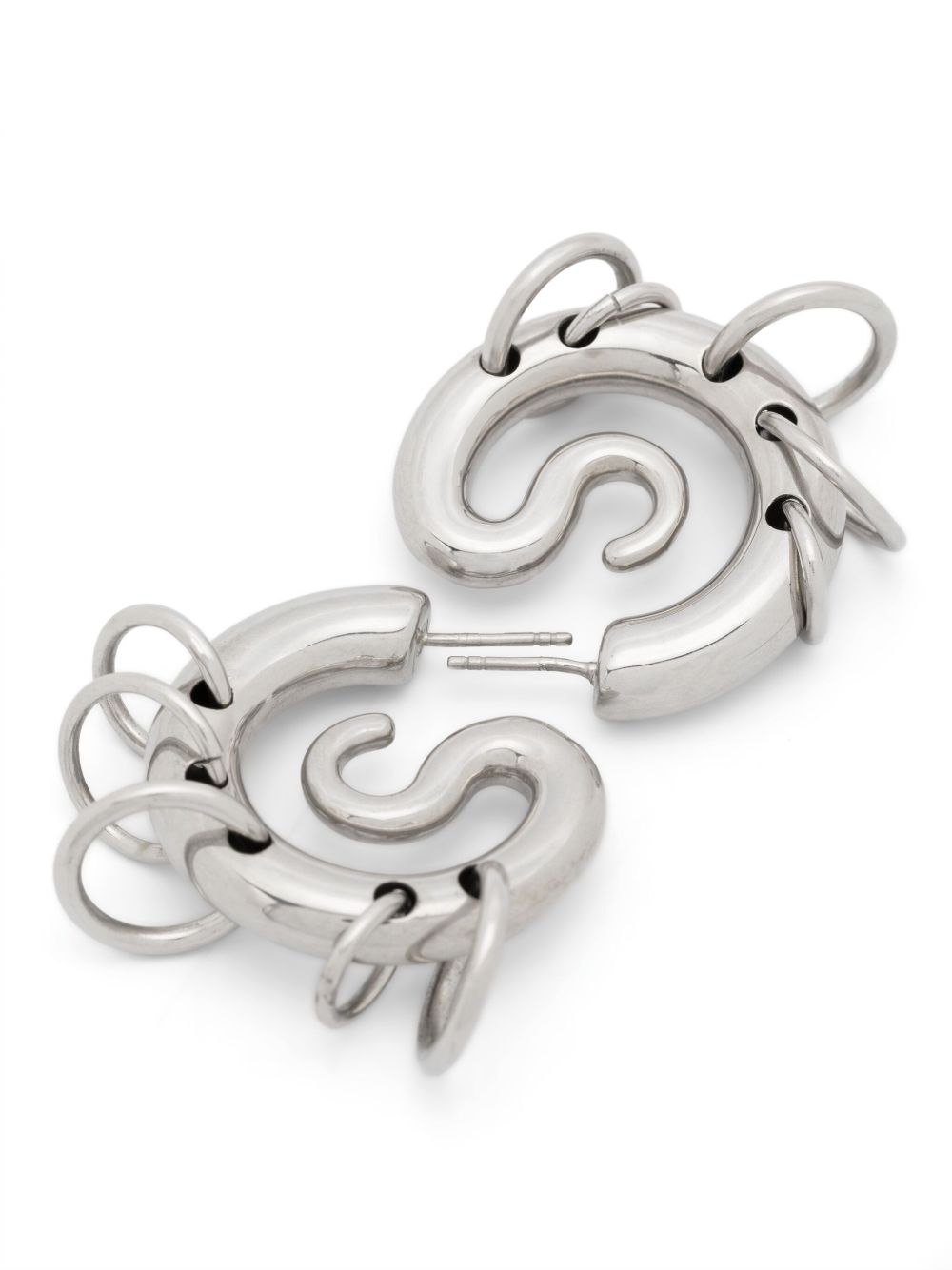 Orecchini Serpent a cerchio color argento 