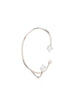 Ear cuff con tre cristalli in argento