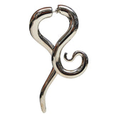 Orecchini boa medium color argento 