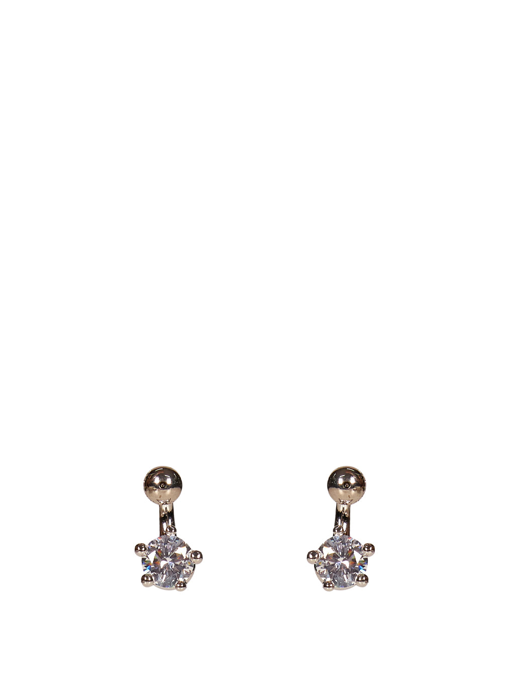 Orecchini nova con cristalli color argento 