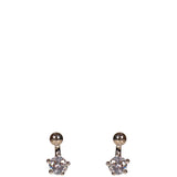 Orecchini nova con cristalli color argento 