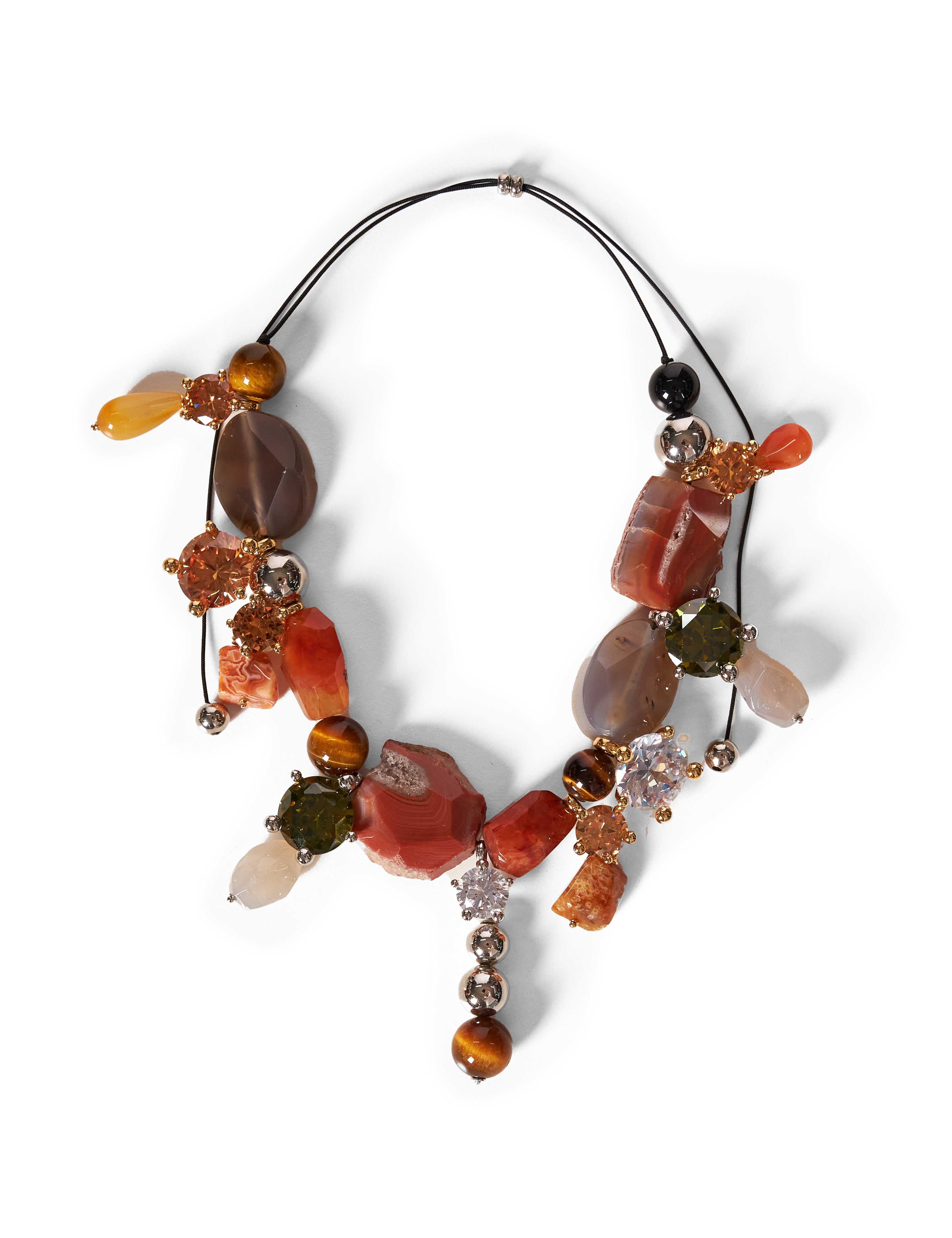 Collana Ascolto con pietre multicolore 