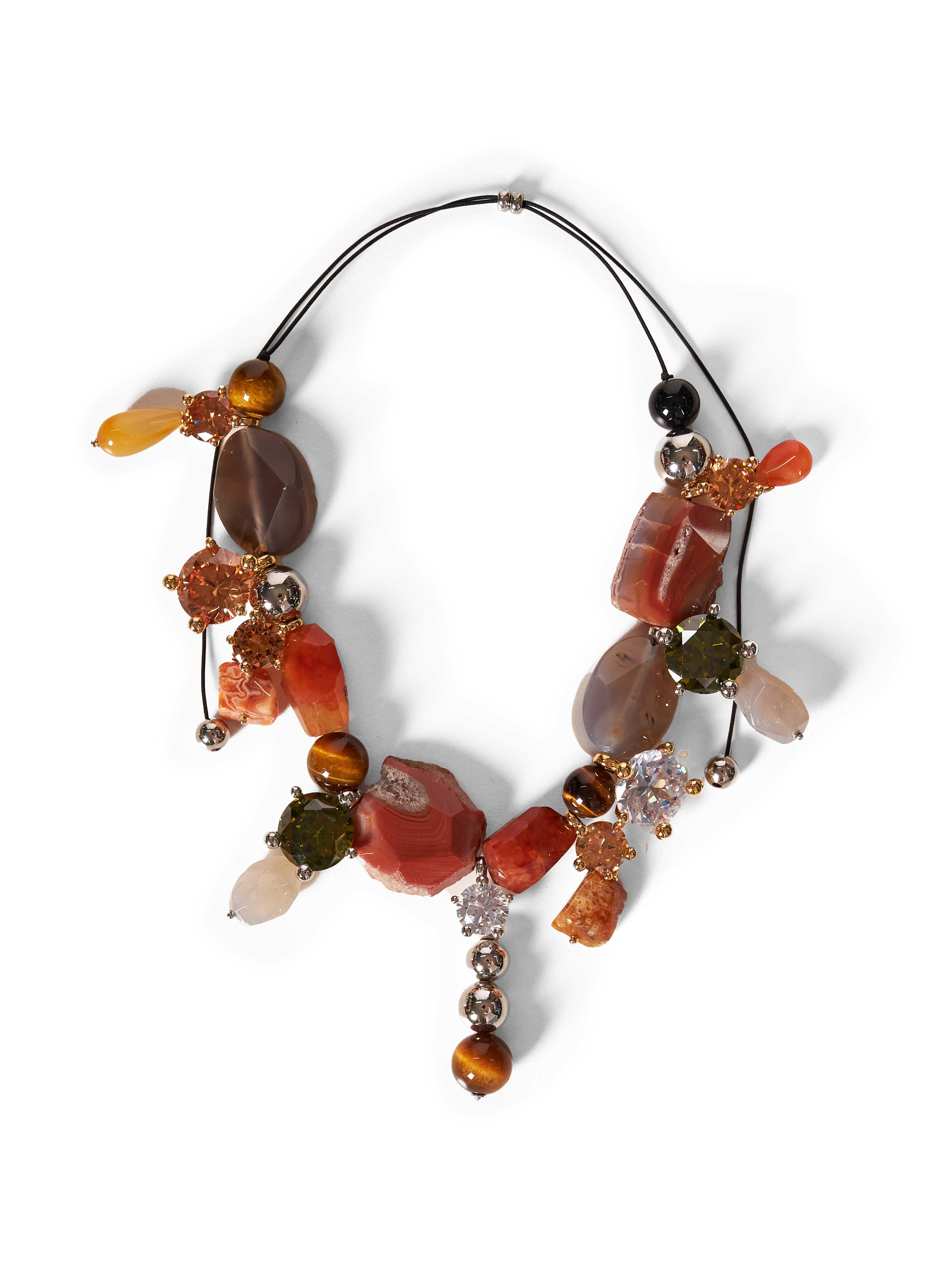 Collana Ascolto con pietre multicolore 