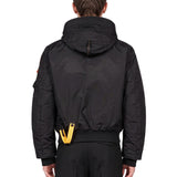 Bomber Gobi con cappuccio in nero 
