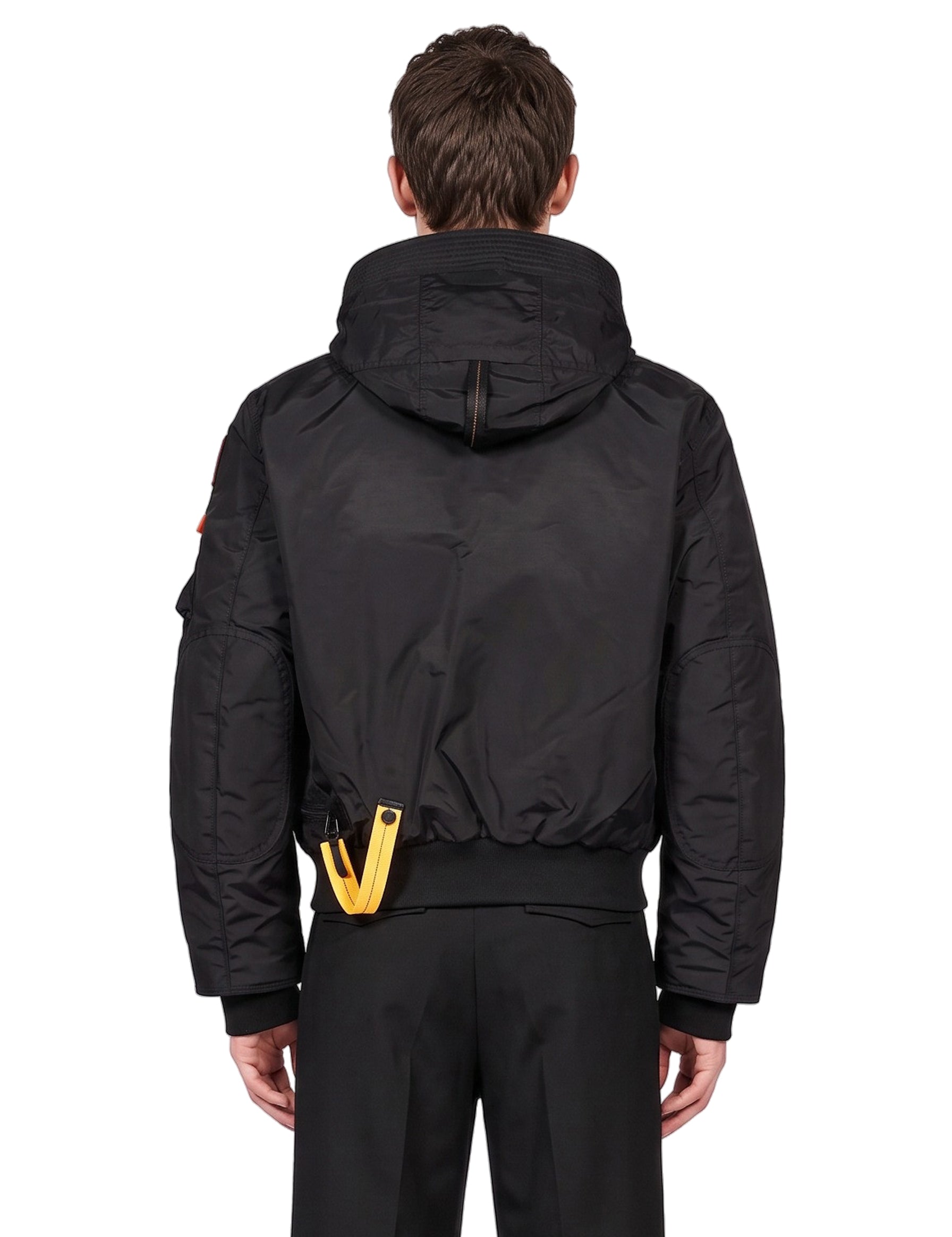 Bomber Gobi con cappuccio in nero 