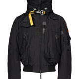 Bomber Gobi con cappuccio in nero 