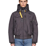 Bomber Gobi con cappuccio in grigio 