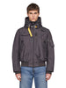Gobi hooded bomber jacket in grey