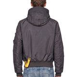 Bomber Gobi con cappuccio in grigio 