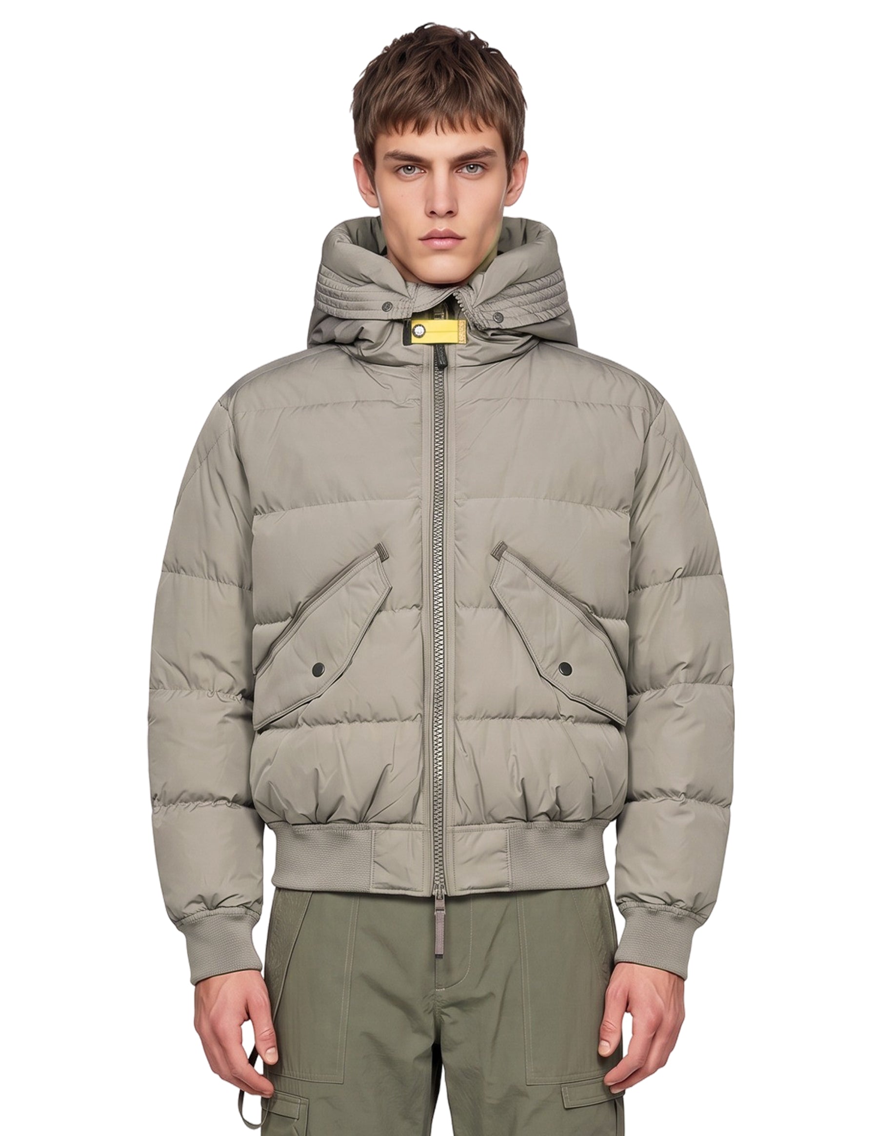 Bomber Wilmont con cappuccio in grigio 