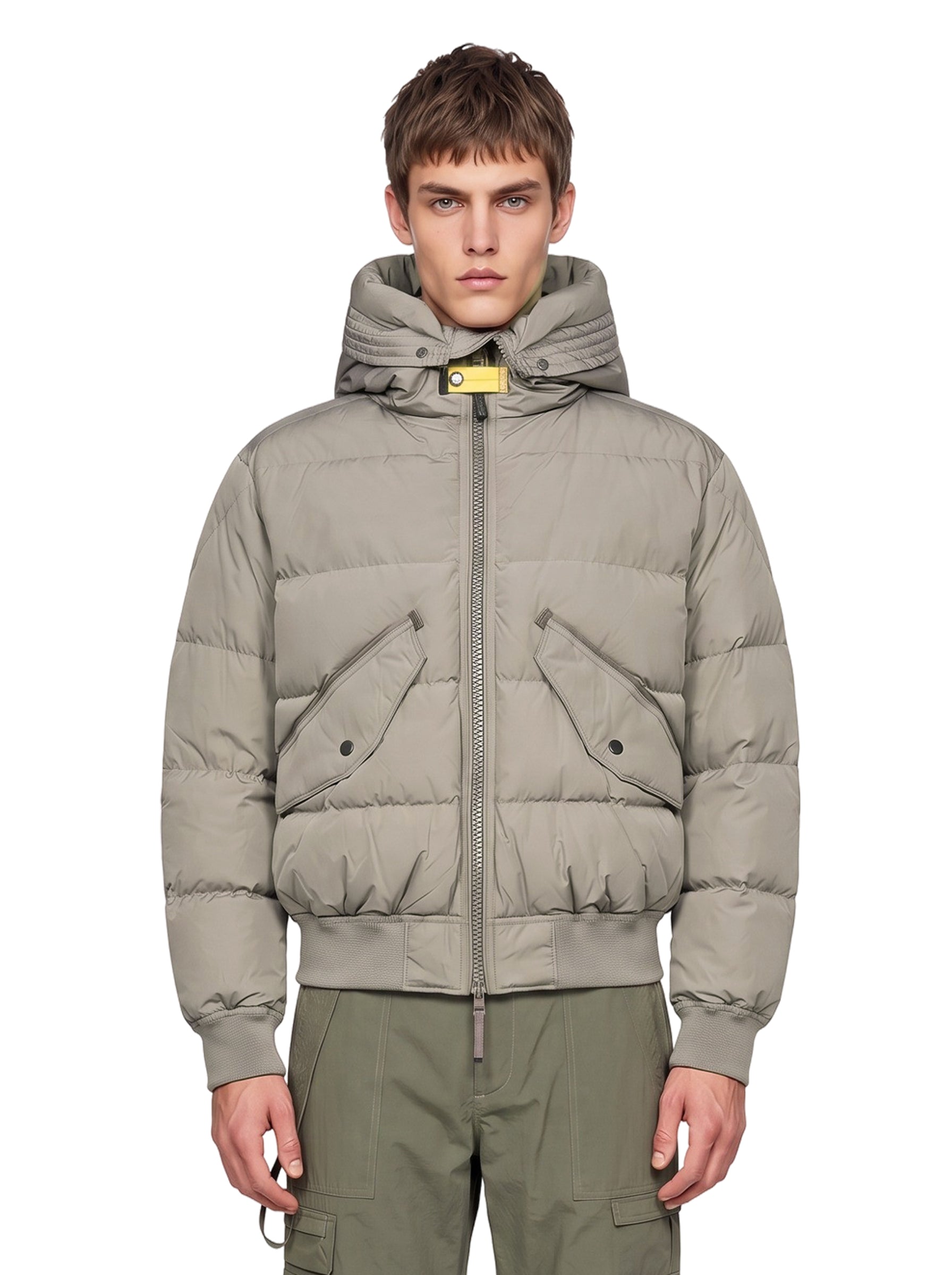 Bomber Wilmont con cappuccio in grigio 