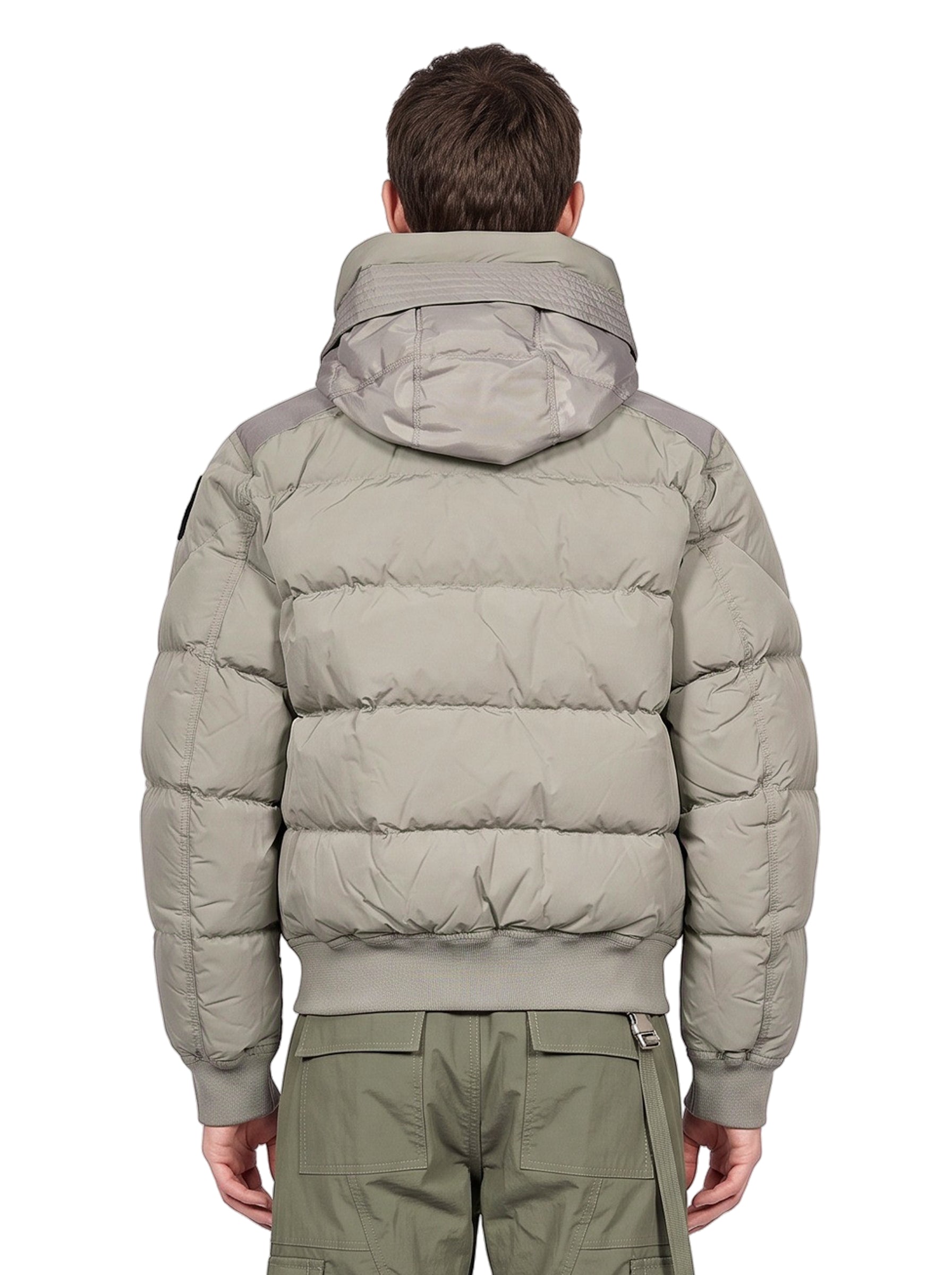 Bomber Wilmont con cappuccio in grigio 