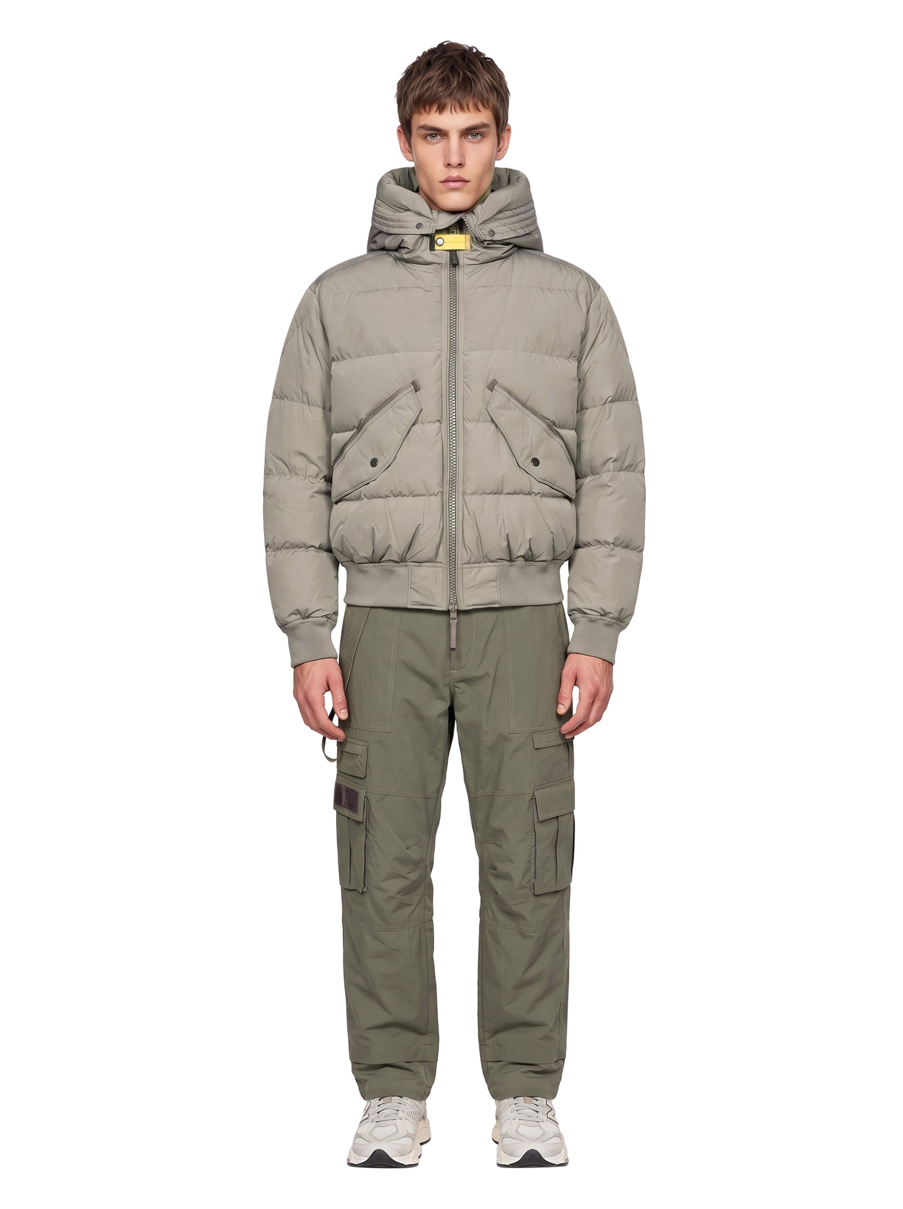 Bomber Wilmont con cappuccio in grigio 
