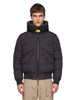 Black hooded Wilmont bomber jacket