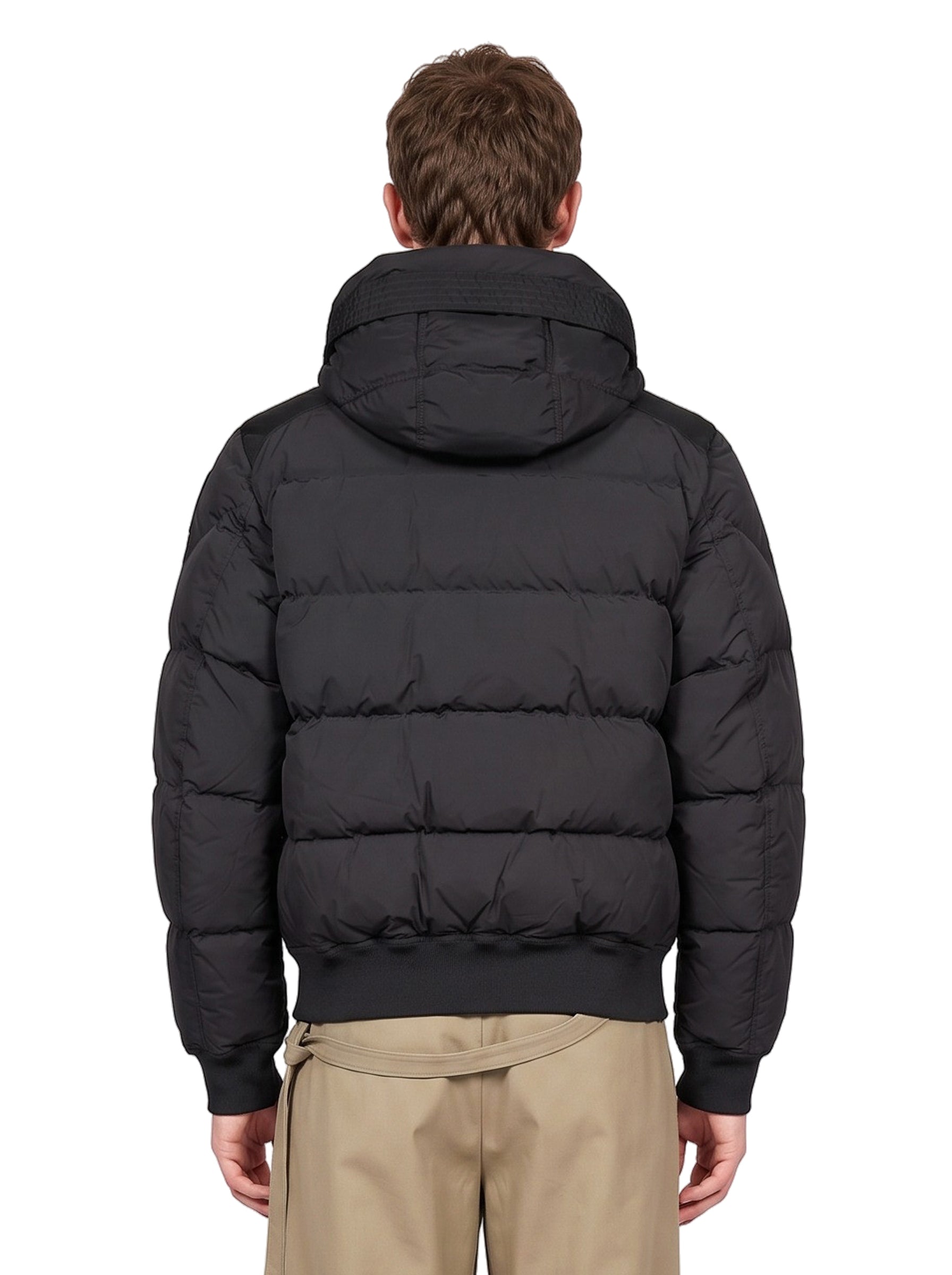 Bomber Wilmont con cappuccio in nero 