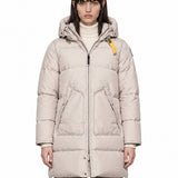 Piumino Long Bear con cappuccio in grigio 