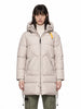 Piumino Long Bear con cappuccio in grigio