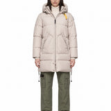 Piumino Long Bear con cappuccio in grigio 