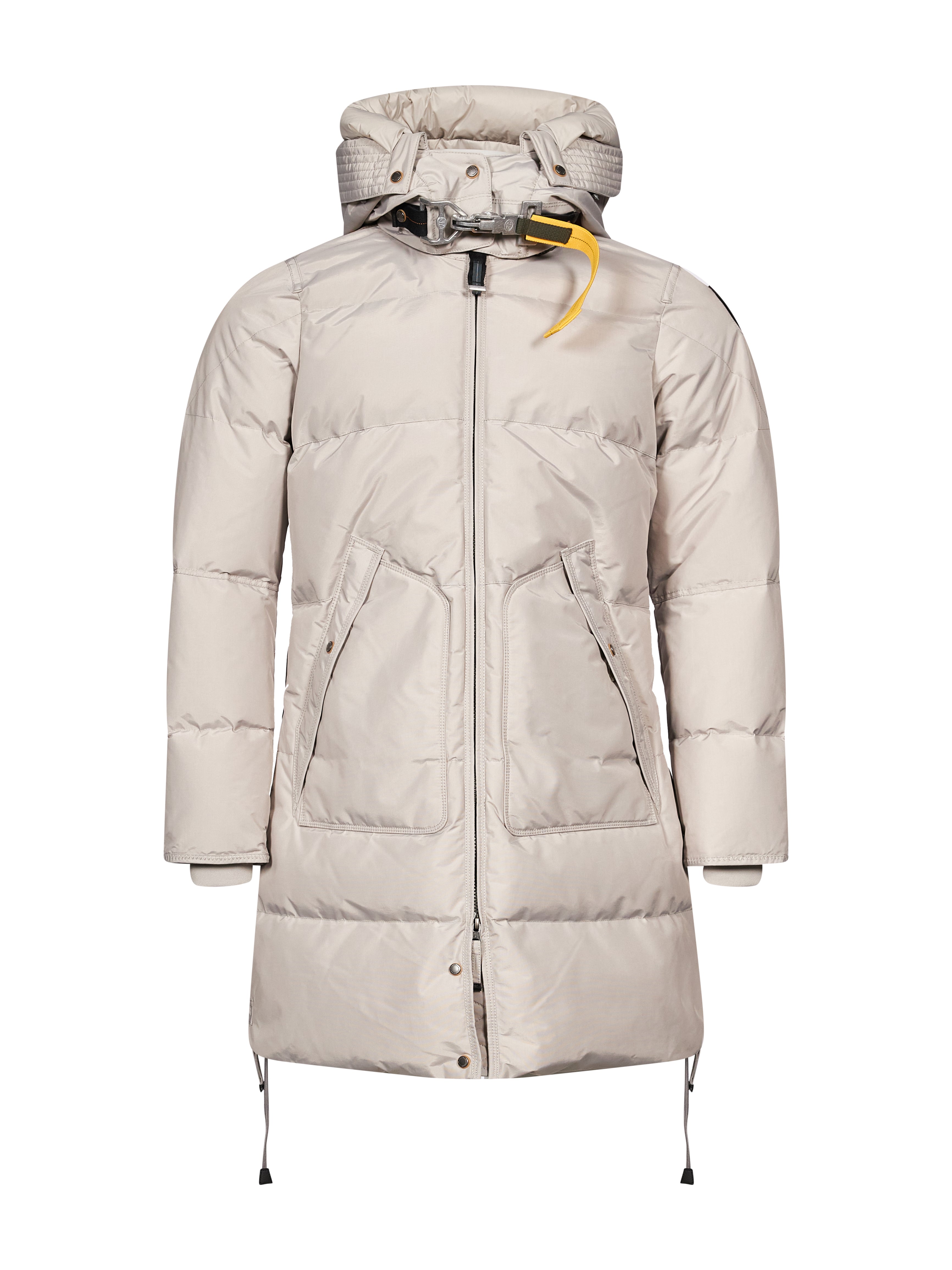 Piumino Long Bear con cappuccio in grigio 