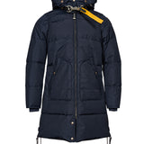 Piumino Long Bear con cappuccio in blu 
