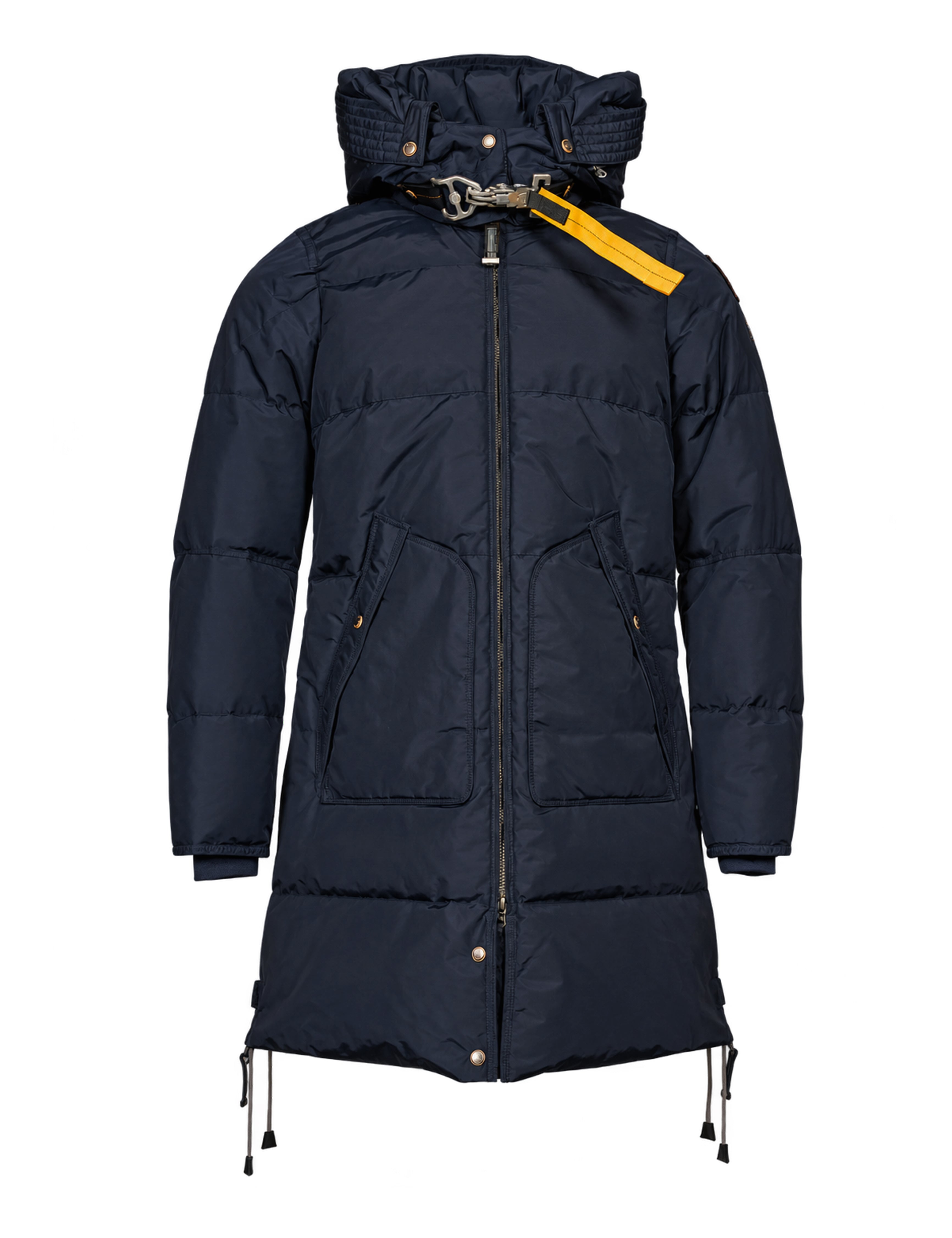 Piumino Long Bear con cappuccio in blu 