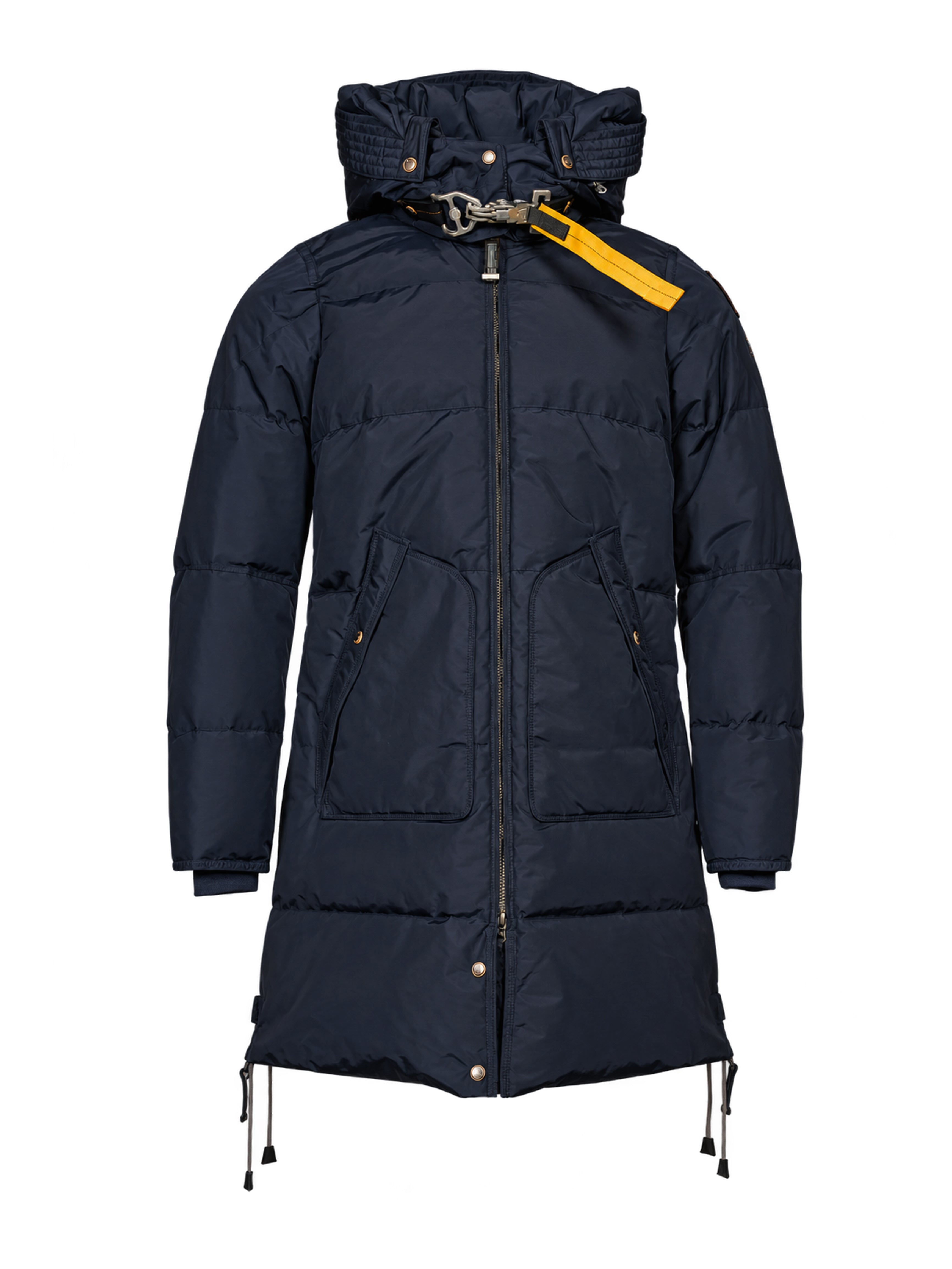 Piumino Long Bear con cappuccio in blu 