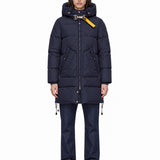 Piumino Long Bear con cappuccio in blu 