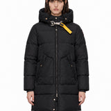 Piumino Long Bear con cappuccio in nero 