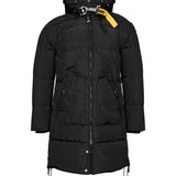 Piumino Long Bear con cappuccio in nero 