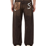 Jeans The New Leggenda in marrone 