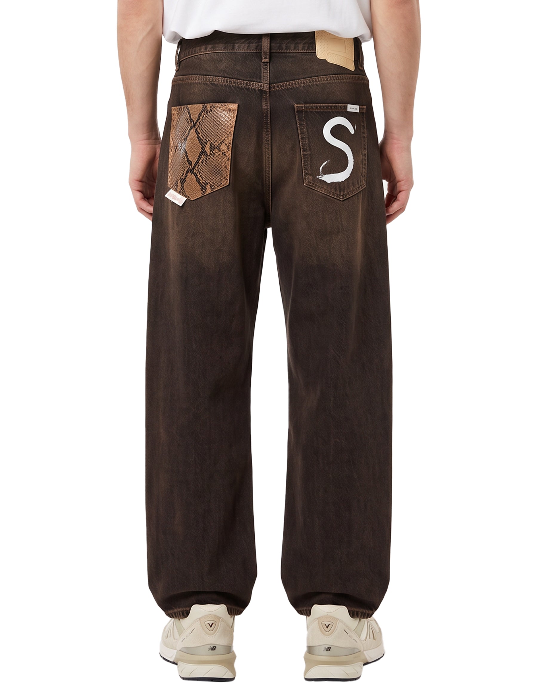 Jeans The New Leggenda in marrone 