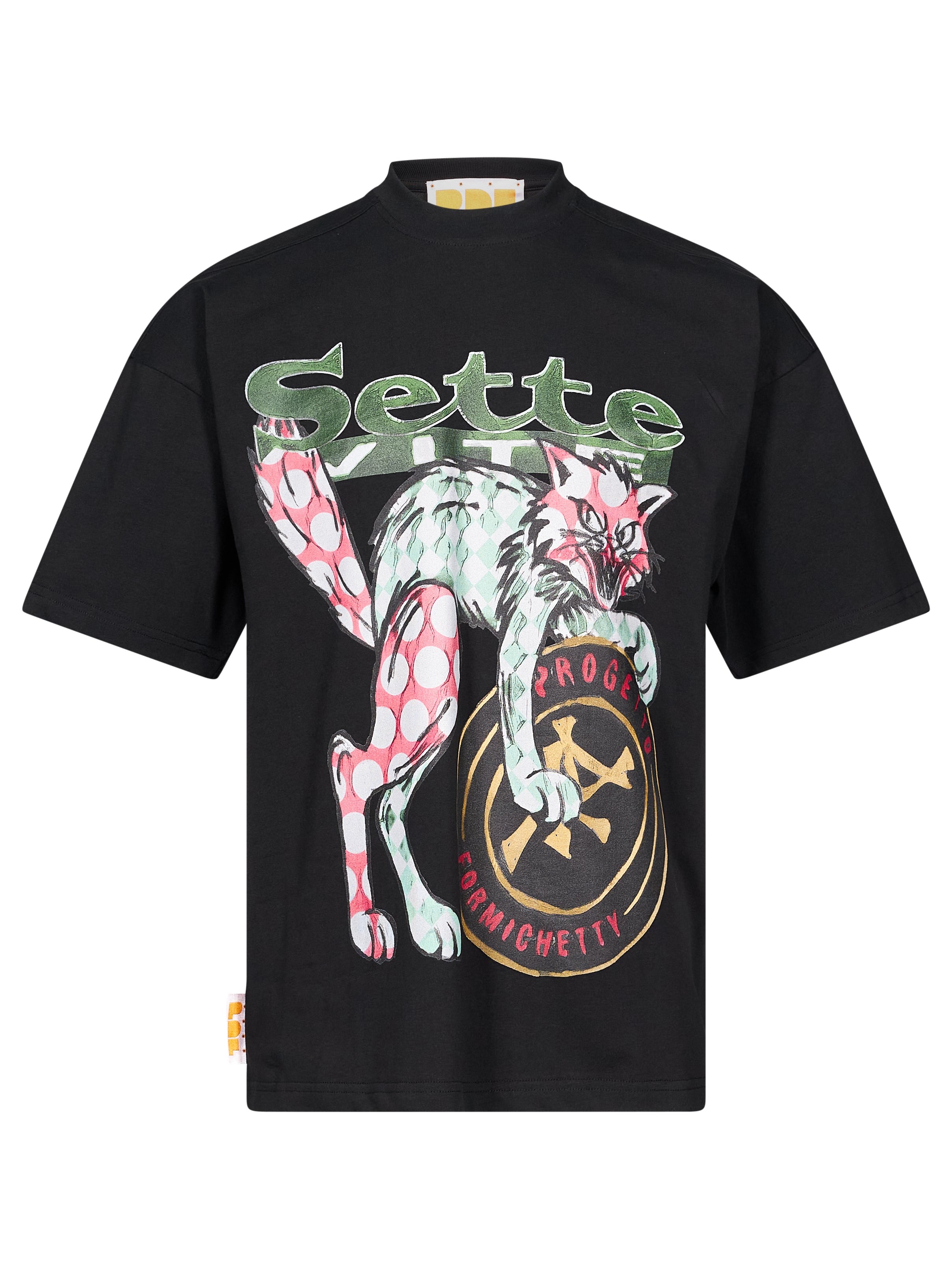 T-shirt The New Boy Seven Cat in nero 