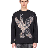 T-shirt a maniche lunghe Forgive My Sins in nero 