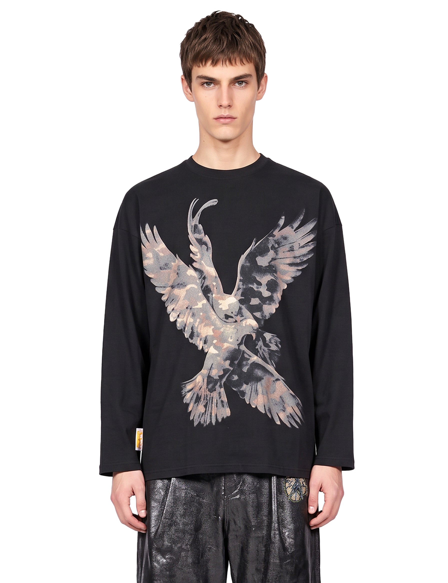T-shirt a maniche lunghe Forgive My Sins in nero 