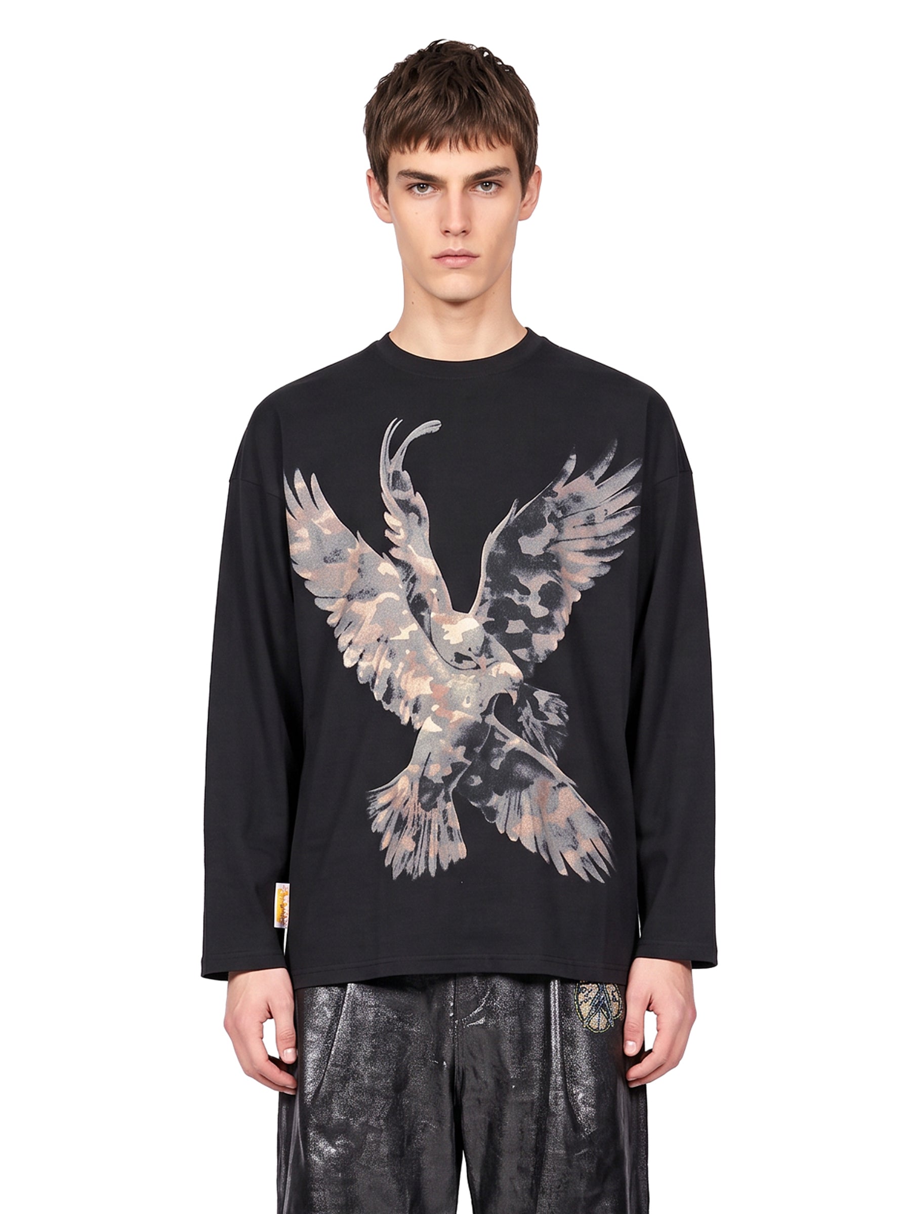 T-shirt a maniche lunghe Forgive My Sins in nero 