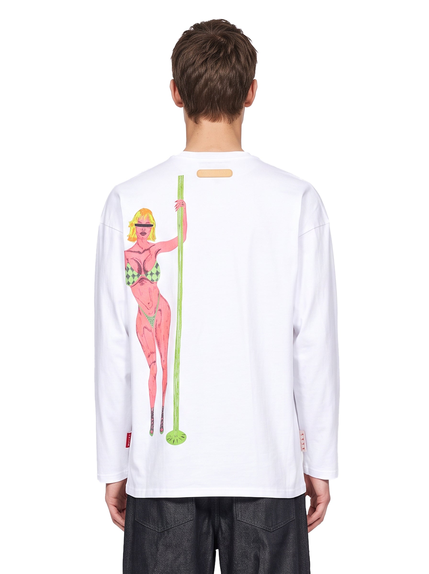 T-shirt a maniche lunghe Forgive My Sins in bianco 