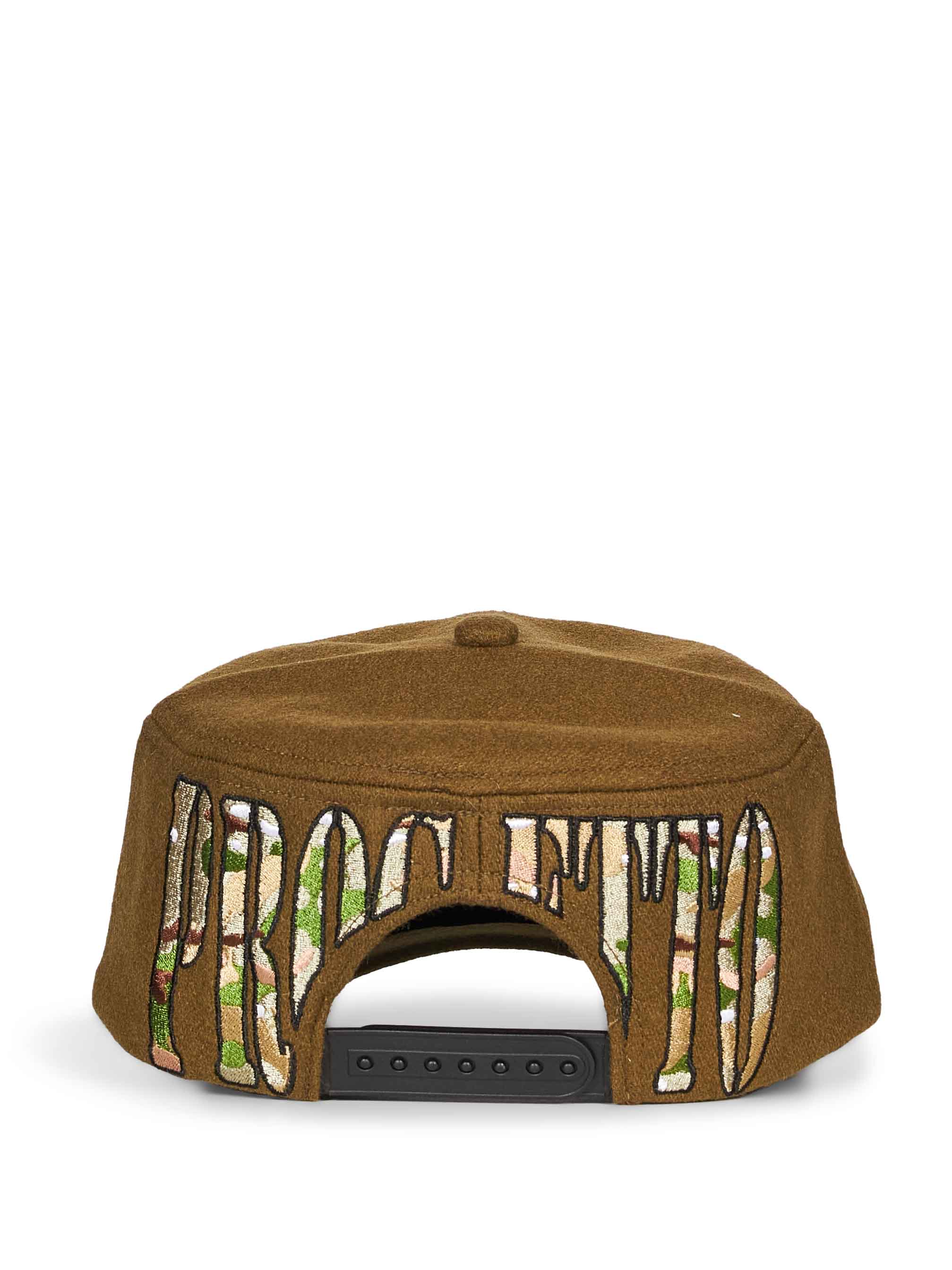 Cappello P Pillbox in verde 
